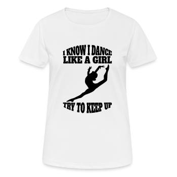 Ballet Dancer Gift Dance Ballerina Dance Class - Women's Breathable T-Shirt - white - Front - AI Model Female 172 dark (172cm)