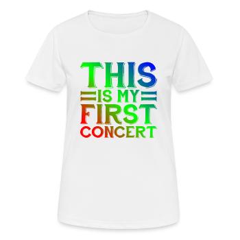 This Is My First Concert 49 - Women's Breathable T-Shirt - white - Front - AI Model Female 172 dark (172cm)