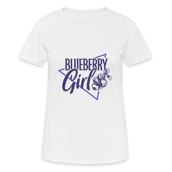 Blueberry girl - Blaubeere - Women's Breathable T-Shirt - white - Front - AI Model Female 172 dark (172cm)