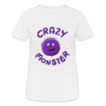 Purple Monster Comic Cartoon Cute Baby Kids - T-shirt respirant Femme - blanc - Devant - AI Model Female 172 dark (172cm)