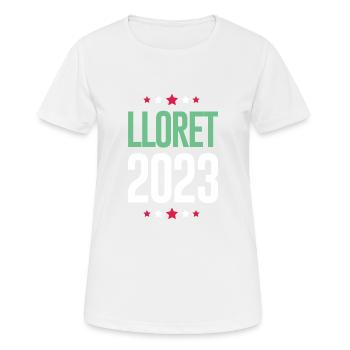 Lloret de Mar 2023 - T-shirt respirant Femme - blanc - Devant - AI Model Female 172 dark (172cm)
