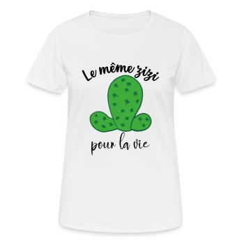 EVJF Future Mariée Enterrement de Vie Jeune Fille - T-shirt respirant Femme - blanc - Devant - AI Model Female 172 dark (172cm)