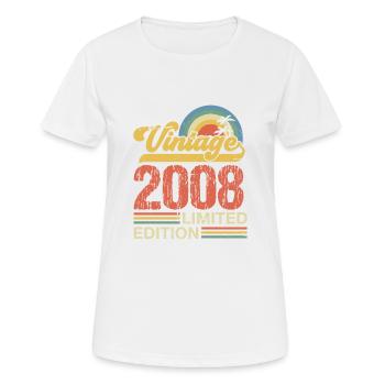 2008 - Frauen T-Shirt atmungsaktiv - Weiß - Vorne - AI Model Female 172 dark (172cm)