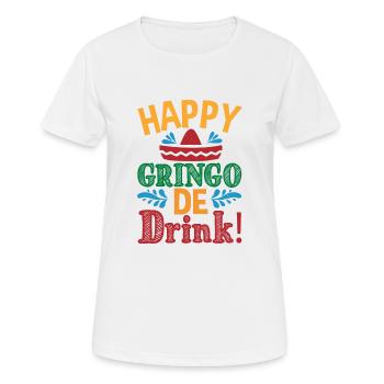 JOYEUX GRINGO DE DRINK - T-shirt respirant Femme - blanc - Devant - AI Model Female 172 dark (172cm)