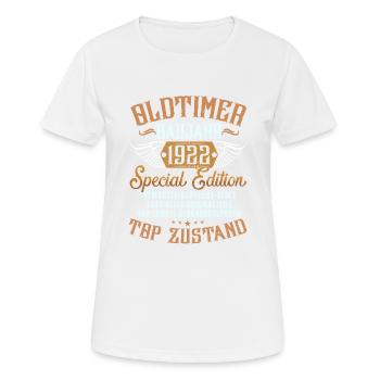 Oldtimer Baujahr 1922 - Frauen T-Shirt atmungsaktiv - Weiß - Vorne - AI Model Female 172 dark (172cm)