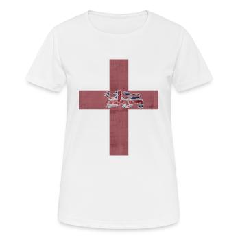UK, England, Fahne, Wappen by ahapix - Frauen T-Shirt atmungsaktiv - Weiß - Vorne - AI Model Female 172 dark (172cm)