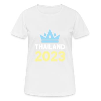 Thaïlande 2023 Krone - T-shirt respirant Femme - blanc - Devant - AI Model Female 172 dark (172cm)