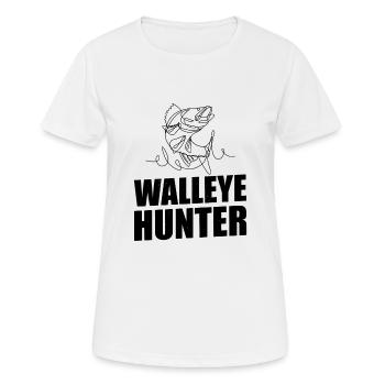 Zander Pike Fishing Anglers - Women's Breathable T-Shirt - white - Front - AI Model Female 172 dark (172cm)