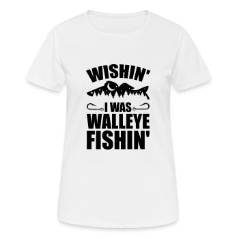 Zander Pike Fishing Anglers - Women's Breathable T-Shirt - white - Front - AI Model Female 172 dark (172cm)