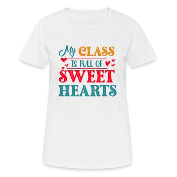 Meine Klasse ist voller Lieblinge - Frauen T-Shirt atmungsaktiv - Weiß - Vorne - AI Model Female 172 dark (172cm)