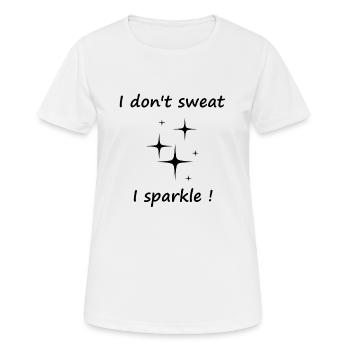 Brillant - T-shirt respirant Femme - blanc - Devant - AI Model Female 172 dark (172cm)