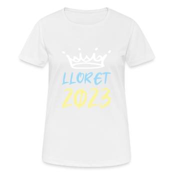 Lloret De Mar 2023 - Frauen T-Shirt atmungsaktiv - Weiß - Vorne - AI Model Female 172 dark (172cm)