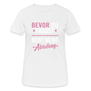 Verkäuferin Muttertag Einzelhandel Verkäufer - Frauen T-Shirt atmungsaktiv - Weiß - Vorne - AI Model Female 172 dark (172cm)