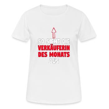 Verkäuferin Muttertag Einzelhandel Verkäufer - Frauen T-Shirt atmungsaktiv - Weiß - Vorne - AI Model Female 172 dark (172cm)