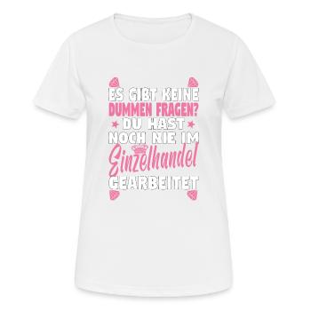 Verkäuferin Muttertag Einzelhandel Verkäufer - Frauen T-Shirt atmungsaktiv - Weiß - Vorne - AI Model Female 172 dark (172cm)