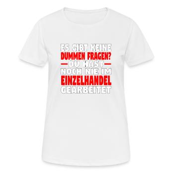 Verkäufer Vatertag Einzelhandel Einzelhändler Papa - Frauen T-Shirt atmungsaktiv - Weiß - Vorne - AI Model Female 172 dark (172cm)