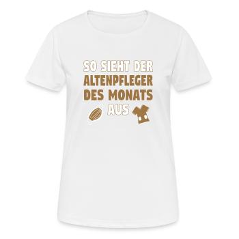 Altenpfleger Altenpflege Pfleger Vater Pflege - Frauen T-Shirt atmungsaktiv - Weiß - Vorne - AI Model Female 172 dark (172cm)