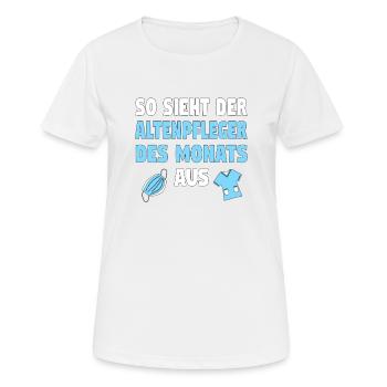 Altenpflege Pfleger Altenpfleger Vater Pflege - Frauen T-Shirt atmungsaktiv - Weiß - Vorne - AI Model Female 172 dark (172cm)