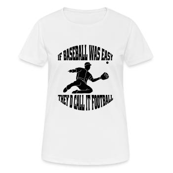 Baseball Joueurs de baseball Équipe de baseball Joueurs de baseball - T-shirt respirant Femme - blanc - Devant - AI Model Female 172 dark (172cm)