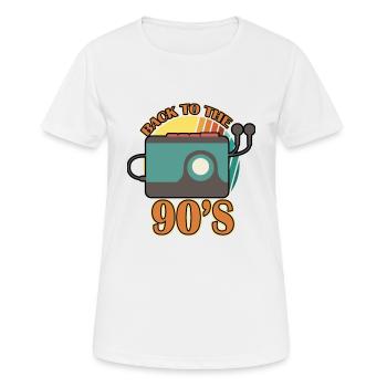 Walkman - geschenkidee - Frauen T-Shirt atmungsaktiv - Weiß - Vorne - AI Model Female 172 dark (172cm)