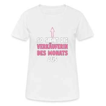 Verkäuferin Muttertag Einzelhandel Verkäufer - Frauen T-Shirt atmungsaktiv - Weiß - Vorne - AI Model Female 172 dark (172cm)