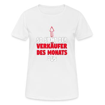 Verkäufer Vatertag Einzelhandel Einzelhändler Papa - Frauen T-Shirt atmungsaktiv - Weiß - Vorne - AI Model Female 172 dark (172cm)