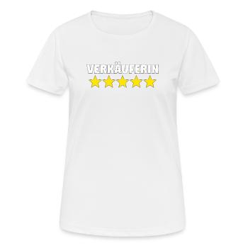 Verkäuferin Muttertag Einzelhandel Verkäufer - Frauen T-Shirt atmungsaktiv - Weiß - Vorne - AI Model Female 172 dark (172cm)