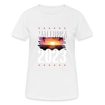 Majorque 2023 - T-shirt respirant Femme - blanc - Devant - AI Model Female 172 dark (172cm)