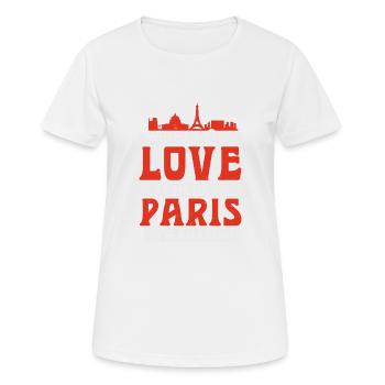 SIE KÖNNEN ES HIER IN PARIS NICHT LIEBEN, ES IST ERSTAUNLICH - Frauen T-Shirt atmungsaktiv - Weiß - Vorne - AI Model Female 172 dark (172cm)