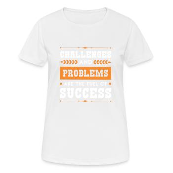 Success Win Problem - Women's Breathable T-Shirt - white - Front - AI Model Female 172 dark (172cm)