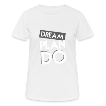Success Dream - Women's Breathable T-Shirt - white - Front - AI Model Female 172 dark (172cm)