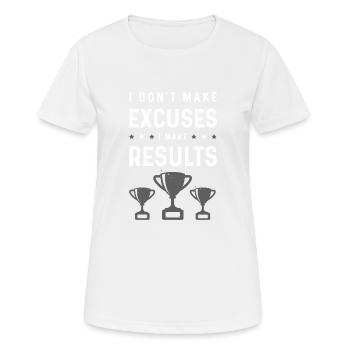 Success Triuph Saying - Women's Breathable T-Shirt - white - Front - AI Model Female 172 dark (172cm)