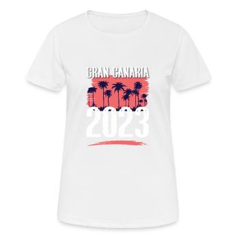 Gran Canaria 2023 - Women's Breathable T-Shirt - white - Front - AI Model Female 172 dark (172cm)