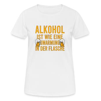 Vatertag Himmelfahrt Bier Nachbar Nachbarn Saufen - Frauen T-Shirt atmungsaktiv - Weiß - Vorne - AI Model Female 172 dark (172cm)