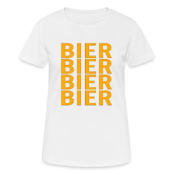 Vatertag Himmelfahrt Bier Nachbar Nachbarn Saufen - Frauen T-Shirt atmungsaktiv - Weiß - Vorne - AI Model Female 172 dark (172cm)