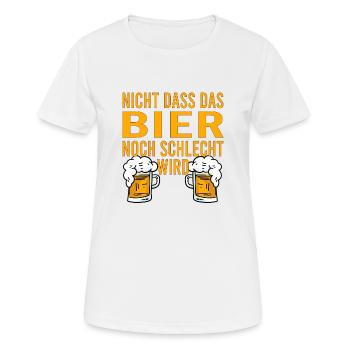 Himmelfahrt Bier Nachbarn Saufen Vatertag Nachbar - Frauen T-Shirt atmungsaktiv - Weiß - Vorne - AI Model Female 172 dark (172cm)
