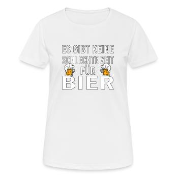 Vatertag Himmelfahrt Bier Nachbar Nachbarn Saufen - Frauen T-Shirt atmungsaktiv - Weiß - Vorne - AI Model Female 172 dark (172cm)