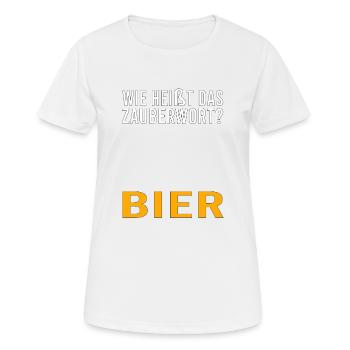 Vatertag Himmelfahrt Bier Nachbar Nachbarn Saufen - Frauen T-Shirt atmungsaktiv - Weiß - Vorne - AI Model Female 172 dark (172cm)