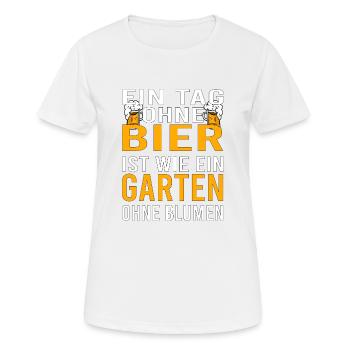 Vatertag Himmelfahrt Bier Nachbar Nachbarn Saufen - Frauen T-Shirt atmungsaktiv - Weiß - Vorne - AI Model Female 172 dark (172cm)