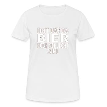 Vatertag Himmelfahrt Bier Nachbar Nachbarn Saufen - Frauen T-Shirt atmungsaktiv - Weiß - Vorne - AI Model Female 172 dark (172cm)