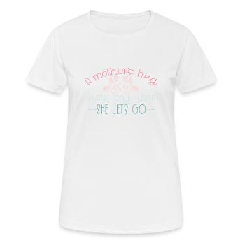 Mothers Love ast Long - Sweet Mothers Day Quote - Women's Breathable T-Shirt - white - Front - AI Model Female 172 dark (172cm)