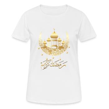 Ramadan Karim 1 - Frauen T-Shirt atmungsaktiv - Weiß - Vorne - AI Model Female 172 dark (172cm)