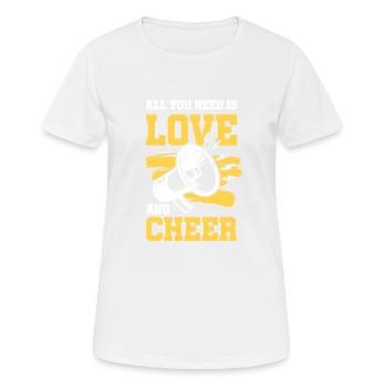 Dear Cheerleaders - Women's Breathable T-Shirt - white - Front - AI Model Female 172 dark (172cm)