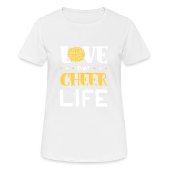 Dear Cheerleaders - Women's Breathable T-Shirt - white - Front - AI Model Female 172 dark (172cm)