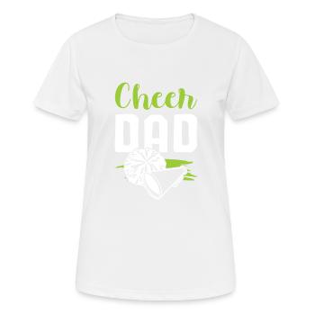 cheerleader papa - Frauen T-Shirt atmungsaktiv - Weiß - Vorne - AI Model Female 172 dark (172cm)