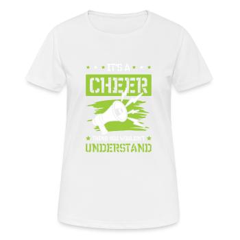 cheerleading cheerleaders - Women's Breathable T-Shirt - white - Front - AI Model Female 172 dark (172cm)