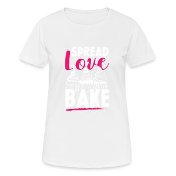 Love baking - Women's Breathable T-Shirt - white - Front - AI Model Female 172 dark (172cm)
