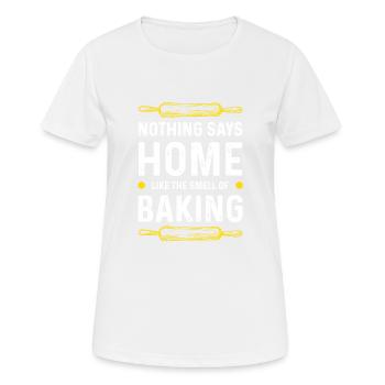 Cuisiner à la maison - T-shirt respirant Femme - blanc - Devant - AI Model Female 172 dark (172cm)
