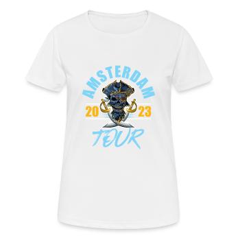 Amsterdam 2023 Skeleton - Women's Breathable T-Shirt - white - Front - AI Model Female 172 dark (172cm)