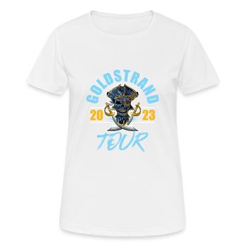 Golden Sands 2023 Skeleton - Women's Breathable T-Shirt - white - Front - AI Model Female 172 dark (172cm)